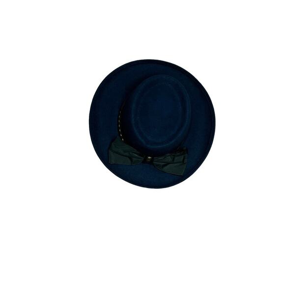 Vintage Fedora firm wool Life hat classic One size Blue Bow main image 2